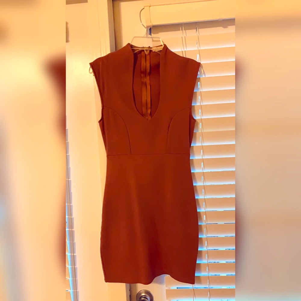Pink/Beige Mini Dress